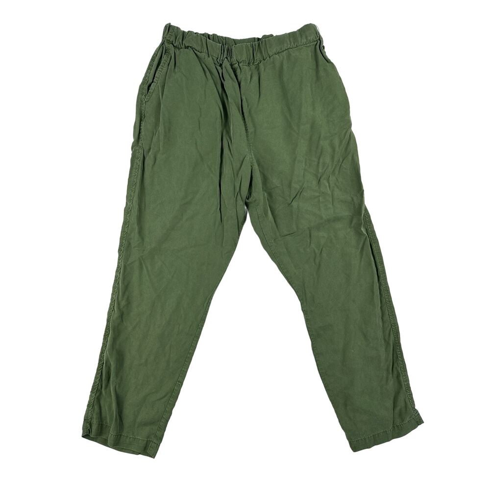 OFY - Elasticated Waist Loose Fit Pants in Green